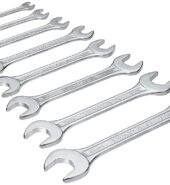 STANLEY 70-379E 8-piece Matte Finish Chrome Vanadium Steel Double Open-End Spanner Set with Maxi-Drive System, Anti-Slip & Anti-Corrosion properties, GREY