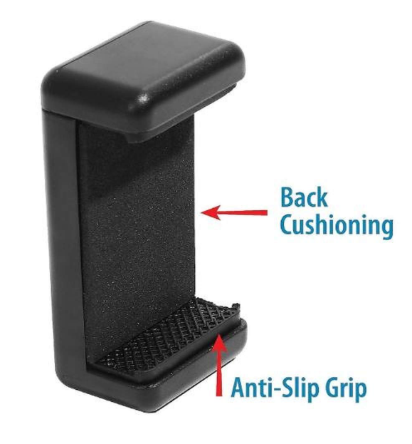 IONIX Camera Stand Clip Bracket Holder Tripod Monopod Mount Adapter for Mobile Phone (Black Plastic 1 Piece) - Image 2