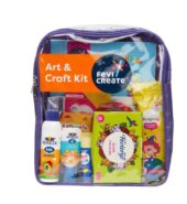 Fevicreate Art & Craft Kit | with Transparent Backpack | Value Pack with Crafting Essentials for Children | School Kit | Colours, Canvas, Activity Book, Glues | Gift for Boys & Girls Ages 5+