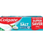 Colgate Active Salt Toothpaste, Daily Germ Protection, Combo Pack of 200g + 100g, Colgate Toothpaste with Salt and Mint, Healthy Gums & Teeth