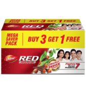 Dabur Red Toothpaste – 800g(200gx4) |Fluoride Free | Helps In Bad Breath Treatment, Cavity Protection, Plaque Removal | For Whole Mouth Health | Power Of 13