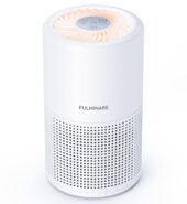 FULMINARE Air Purifiers for Bedroom, H13 True HEPA Air Filter, Quiet Air Cleaner With Night Light,Portable Small Air Purifier for Home, Pet, Office, Living Room, Car (White)