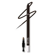 FAE Beauty 24Hr Longstay Eye-Deal Intense Gel Kajal -Smudgeproof, Waterproof, With Built-in Sharpener & Fine Bristle Brush| Matte Finish | One Swipe Application, Non-Irritant, Ophthalmologically & Dermat Tested – Black Sesame