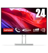 Lenovo L24-4C | 24″ (60.96cm) FHD IPS 144Hz Ultraslim Monitor | 1ms, 2x3W Speakers, AMD FreeSync, 99% sRGB, 1x HDMI 1.4, 1x VGA| Tilt | Grey | 67DDKAC6IN