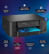 Brother Ink Tank DCP-T535DW New Launch (Print Scan Copy) WiFi Auto Duplex Printer, 128MB Memory, Print Pages Upto 15K in Black & 5K in Color Each (CMY) Get an Extra Black Ink Bottle, Free Installation