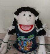 Girl Puppet Toy With Black Hair, Single piece