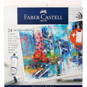 Faber-Castell Student Acrylic 9 ml Set of 24 (Red)