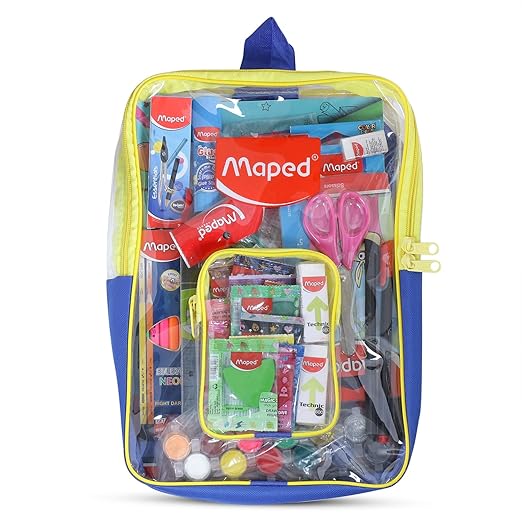 Maped Wonder Kit for Kids|Comes with Transparent Zipper Bag|Kit for School Essentials| Combination of 14 Items| Non Toxic Product Kit |Travel-Friendly Backpack | Ideal for Kids Gift & New Year Gift - Image 2