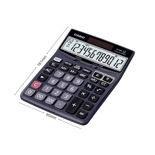 Casio DJ-120D 150 Steps Check and Correct Desktop Calculator with Bigger Screen/Keys (12 Digit) - Image 2