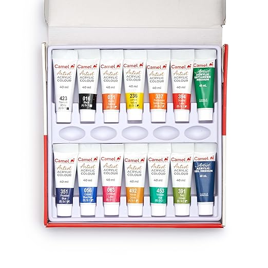 Camlin Kokuyo Artist 40ml Acrylic Color Shade - 12 Shades (Multicolor) - Image 2