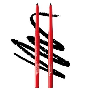 FACES CANADA Magneteyes Kajal - Black, 0.35g (Pack of 2) | 24 Hr Long Stay | One Stroke Smooth Glide | Waterproof, Smudgeproof & Fadeproof | Deep Matte Finish | Enriched With Almond Oil & Vitamin E