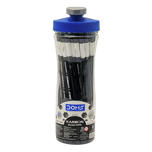 DOMS Karbon Pencil 50 Pcs Sipper, Ink black