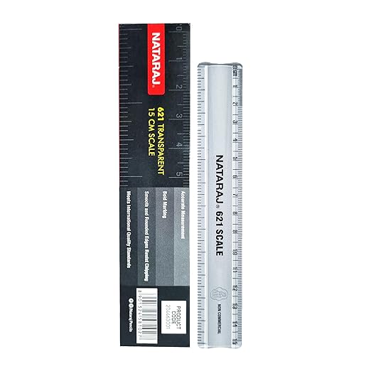 Nataraj 621 Scale 15 CM | High Accuracy | Smooth and Rounded Edges | Child-Safe | Bold Markings for Precise Results | Resists Chipping | Special MM Markings for Students & Professionals | Pack of 10 - Image 2