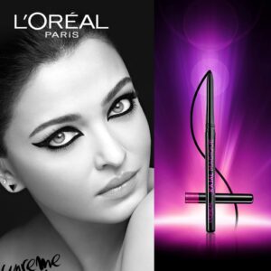 L'Oréal Paris Kajal, Waterproof Eyeliner, 14 Hours of Smudge-Proof Wear, With Vitamin E, Cocoa Butter, Olive Oil Esters and Vitamin C, Magique, Colour: Supreme Black. 0.35g