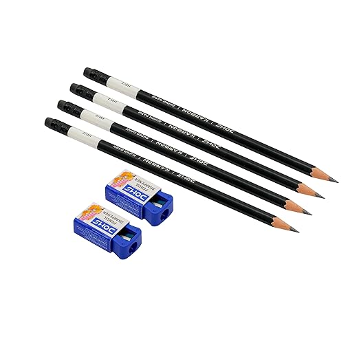 DOMS Karbon Pencil 50 Pcs Sipper, Ink black - Image 2