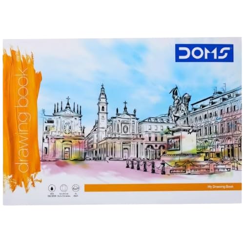 DOMS Drawing/Sketch Book 36 Pages| A3 Size 27.5x34.7 Cm| Acid Free Paper| Pack of 6