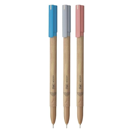 FLAIR Woody Pack Of 50 Ball Pens|Multicolor - Image 2