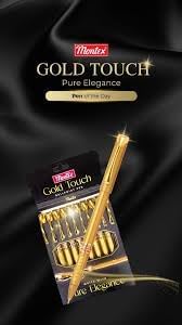 Montex gold touch gold touch ballpoint pen write with pure elegance (pack of 30) - Image 2