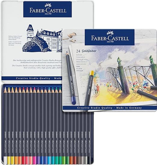 Faber-Castell Goldfaber Colour Pencils – Tin of 24 - Image 2