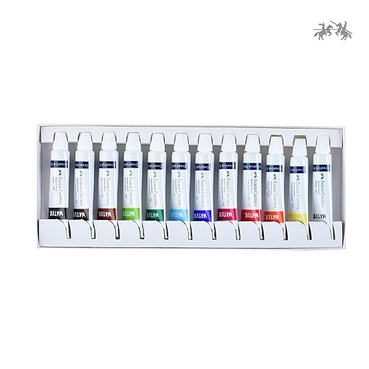 Faber-Castell Creative Studio Watercolour Paint Set – 12 x 5ml Tubes | Artist Grade Watercolours for Students & Beginners | Painting Colour Set for Paper & Canvas - Image 2