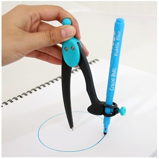 Maped Plastic Graphic 360° - with Universal Stationery Holder Compass And Pencil (Color May Vary) - Image 2