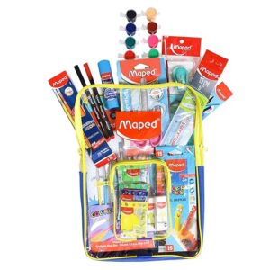 Maped Wonder Kit for Kids|Comes with Transparent Zipper Bag|Kit for School Essentials| Combination of 14 Items| Non Toxic Product Kit |Travel-Friendly Backpack | Ideal for Kids Gift & New Year Gift
