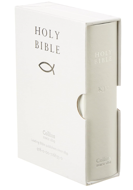 HOLY BIBLE: King James Version (KJV) White Pocket Gift Edition