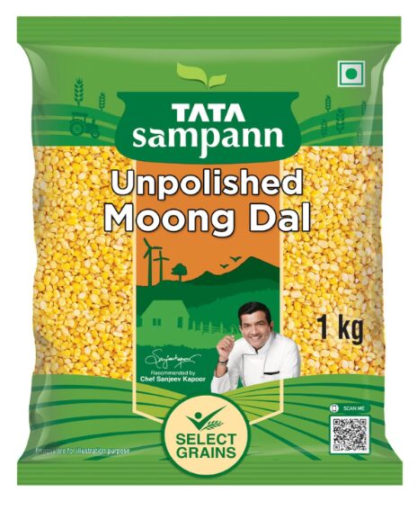 Tata Sampann Unpolished Moong Dal (Split), 1Kg
