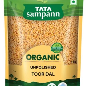 Tata Sampann Organic Unpolished Toor Dal (Arhar Dal), 1 kg