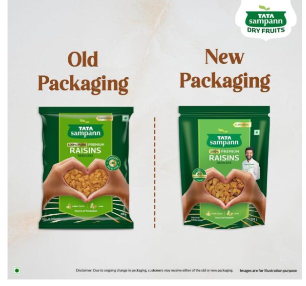 Tata Sampann Pure Raisins Seedless/Kishmish, 200g, Source Of Potassium, Premium Dry Fruits, Green Raisins - Image 2