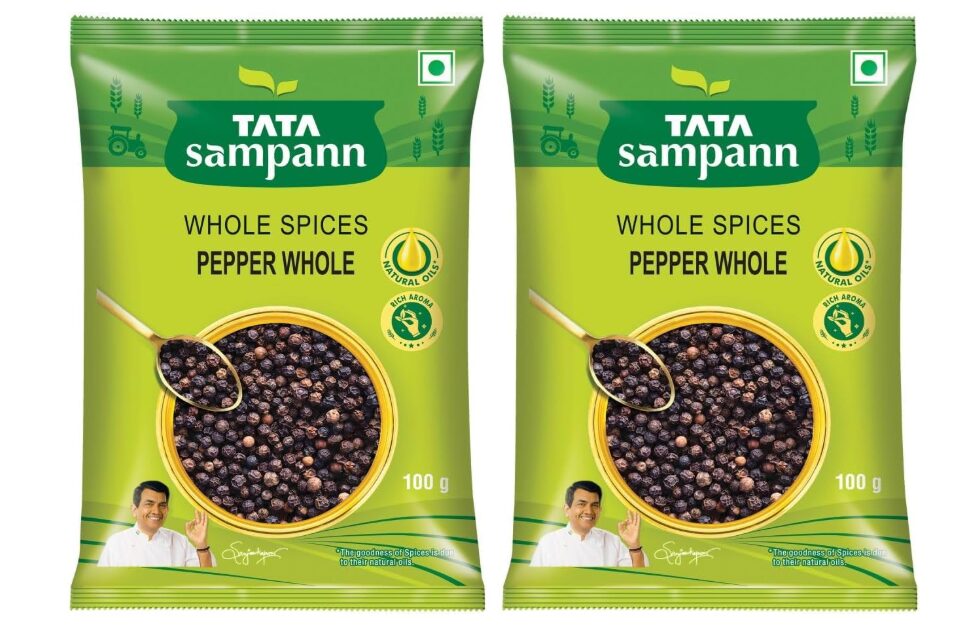 Tata Sampann Black Pepper Whole, 100g (Pack of 2)