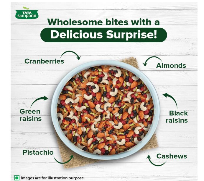 Tata Sampann Pure Cashews Whole| 500G & Dry Fruits & Nuts Mix, 200 G - Image 2