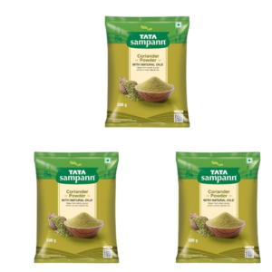 Tata Sampann Coriander Powder With Natural Oils, 500g, Dhania Powder (Pack of 3)