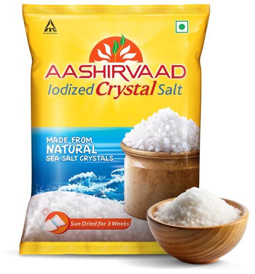 Aashirvaad Himalayan Pink Salt, 100% Natural Rock Salt Sourced from the Himalayan Ranges, Pure Sendha Namak with Minerals for Everyday Use, 1 Kg