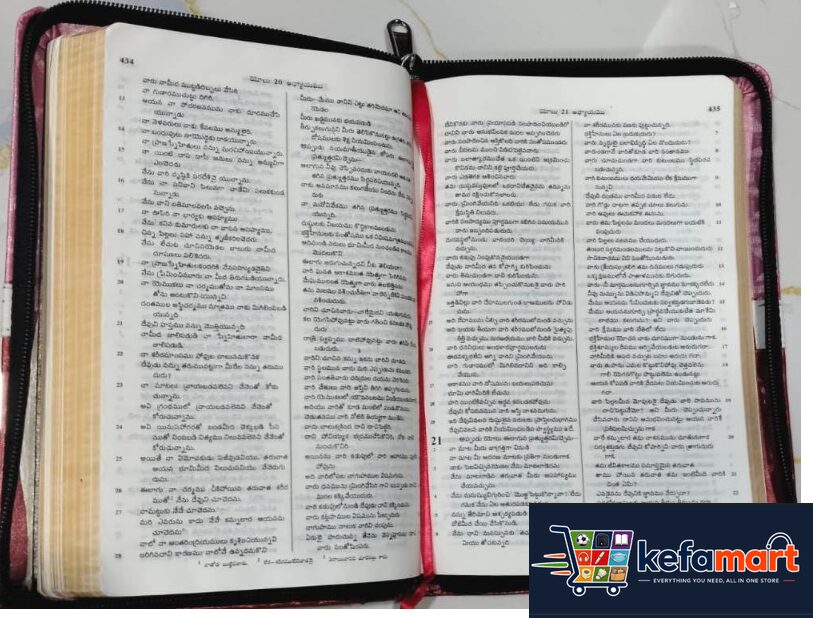 Holy Bible Telugu Medium size-3 color-ZBH - Image 2