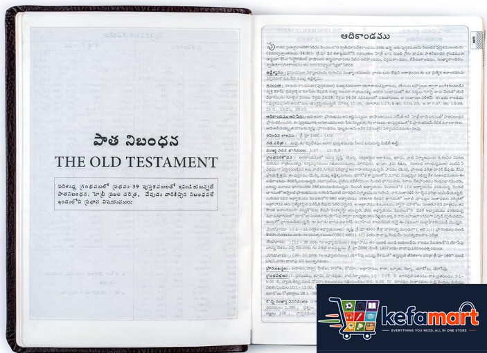 DANIEL BILINGUAL STUDY BIBLE TELUGU & ENGLISH - Leather - Image 3