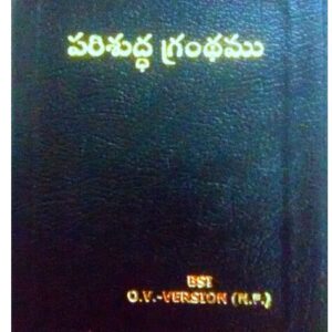 Telugu Bible Pocket Size with Gold Edge and Zip Cover