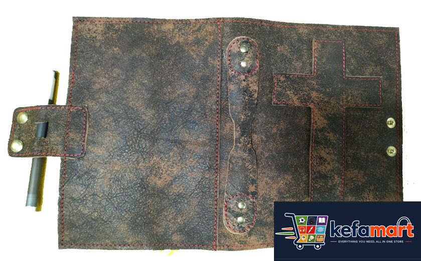 Antigo Leather Holy Bible Cover/Case with Pen Loop for Hindi Telugu Tamil English KJV NKJV BSI Size - Image 3
