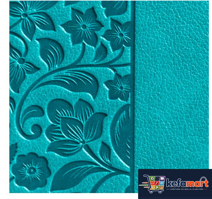 NASB Large Print Compact Reference Bible, Teal Leathertouch - Image 3