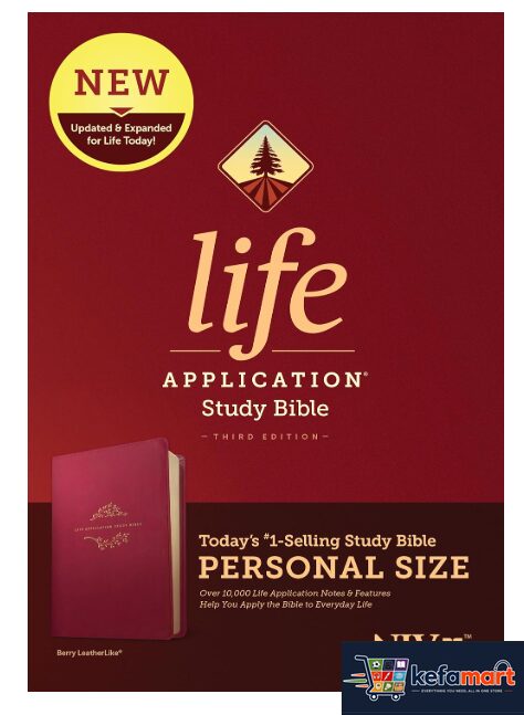 NIV Life Application Study Bible, Third Edition, Personal Size (Leatherlike, Berry)