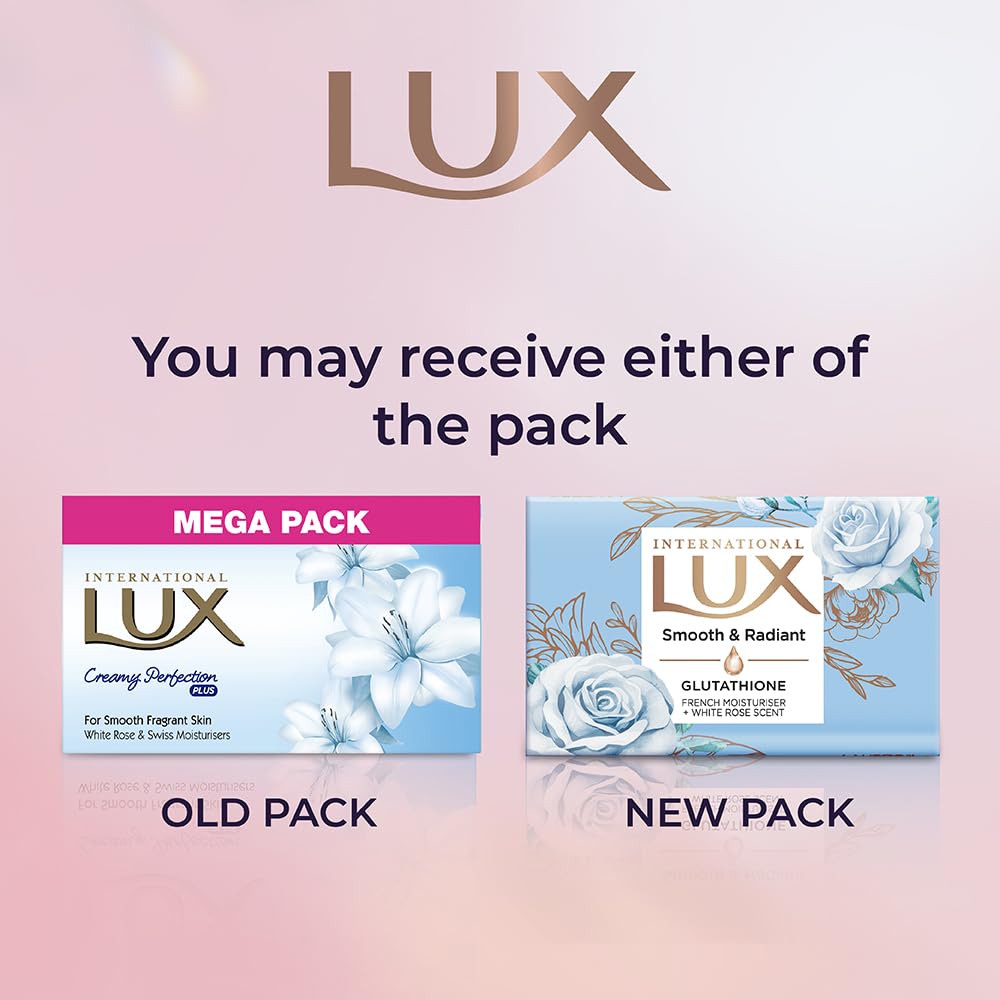 LUX International Creamy Perfection Plus Swiss Moisturizer bathing Soap|For Glowing Skin|500g Beauty soap - Image 2