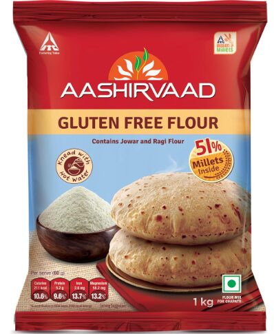 Aashirvaad Nature’s Superfoods Gluten Free Flour, 1kg Pack, 100% Pure & Natural and Wheat Free | High Fibre Atta