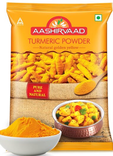 Aashirvaad Turmeric Powder, 100g, Natural Golden Turmeric Powder with No Added Flavours and Colours