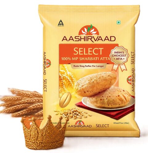 Aashirvaad Select Premium Sharbati Atta for Vegetarian, 10kg