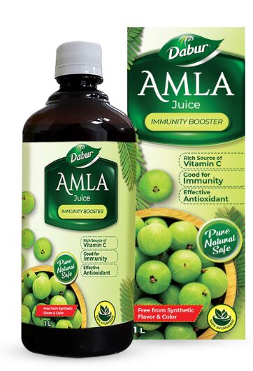 Dabur Amla Juice: Rich Source of Vitamin C and Antioxidants for Immunity boosting |Pure, Natural and 100% Ayurvedic Juice -1L