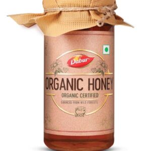 Dabur Organic Honey - 500g | 100% Pure and Natural | NPOP Organic Certified | Raw, Unprocessed & Unpasteurized Honey | No Sugar Adulteration
