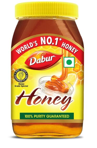 Dabur Honey - 250g | 100% Pure | World's No.1 Honey Brand with No Sugar Adulteration | For Fitness & Health | Natural Immunity Booster | 100% Indigenous | Rich in Antioxidants & Minerals