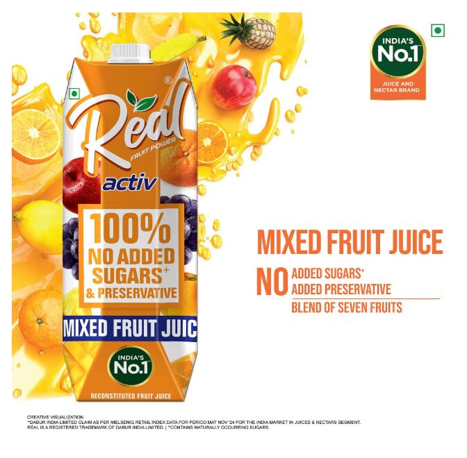 Real Activ Mixed Fruit Juice - 1l - Image 2