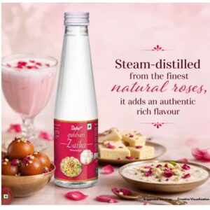 Dabur Gulabari Zaika 250ml, Rose water flavouring agent