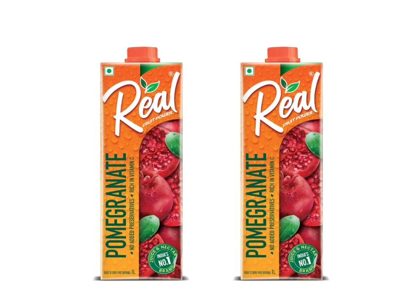 DABUR Real Pomegranate Fruit Juice -1L (Pack Of 2) | Rich In Vitamin C | No Added Preservatives, No Artificial Colors & Flavours | Goodness Of Best Fruits | Daily Dose Of Fruit Nutrition